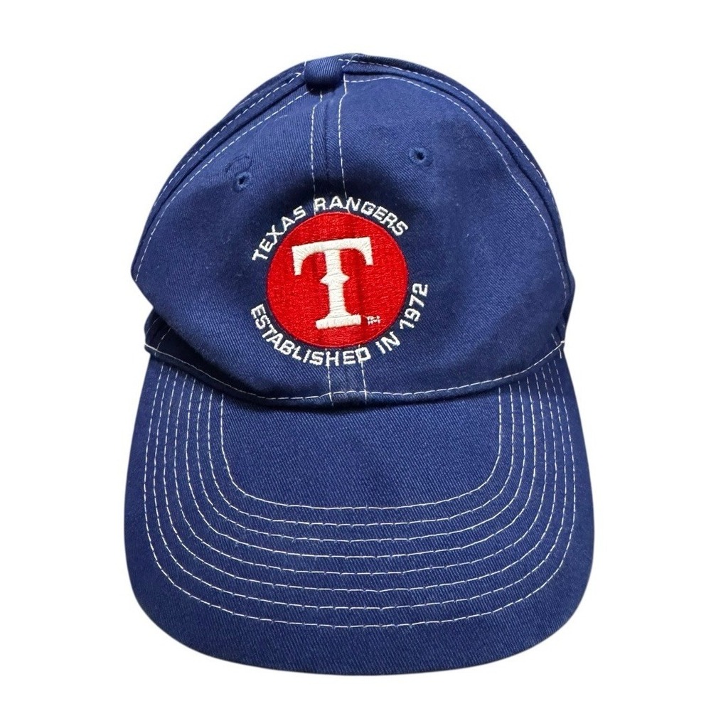 Texas Rangers Baseball Cap Hat Blue Adjustable Strap MLB Fan‎